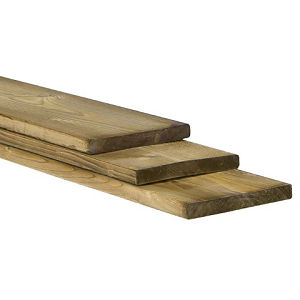 Plank 1,8x14x180cm Celfix geïmpregneerd