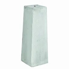 Betonpoer taps-toelopend m16 wit/grijs (18x18)>(15x15)x50 cm +€71,60