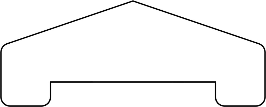 red class afdeklat piramide 35x85 mm 180 cm geschaafd (3 planks)