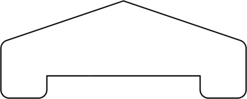 red class afdeklat piramide 35x85 mm 180 cm geschaafd (3 planks)