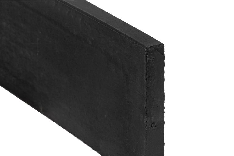 Beton onderplaat antraciet gecoat 2 zijden glad H24xD3.5xL184 cm