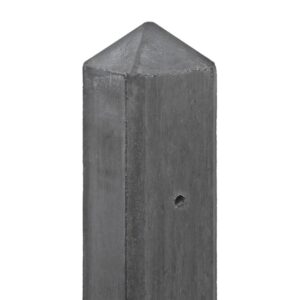beton schuttingpaal standaard ijssel antraciet, diamantkop 10x10 cm
