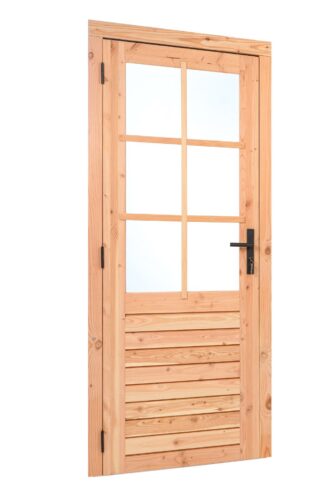 douglas enkele glas deur 6 ruits b1000xh2050mm buitenmaat, linksdraaiend