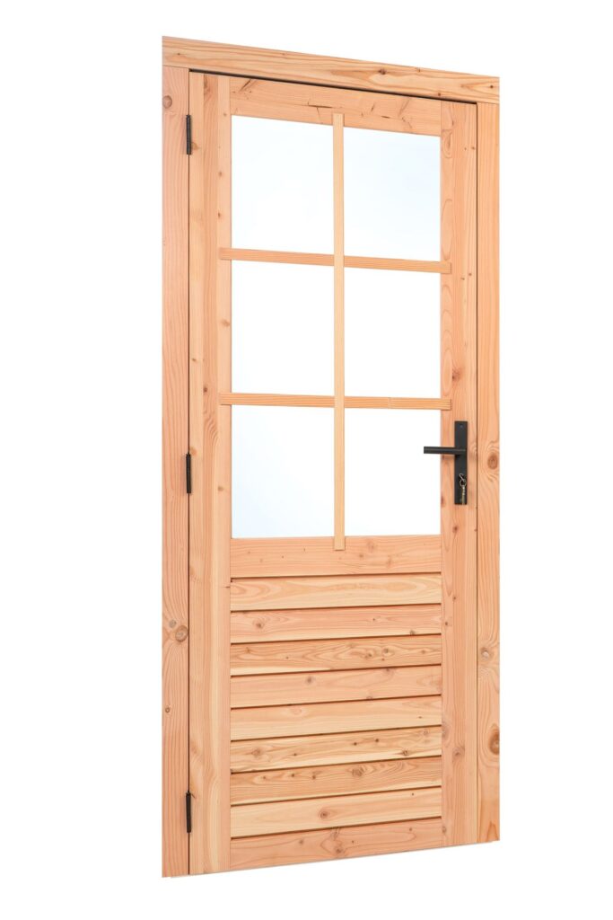 douglas enkele glas deur 6 ruits b1000xh2050mm buitenmaat, linksdraaiend