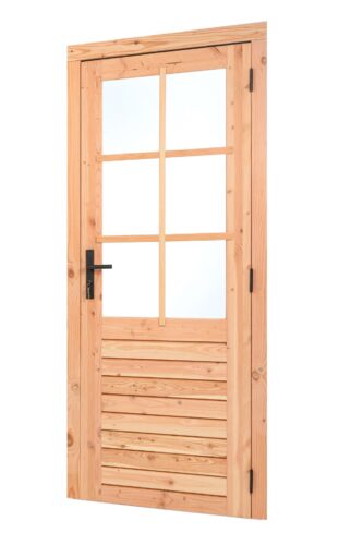 douglas enkele glas deur 6 ruits b1000xh2050mm buitenmaat, rechtsdraaiend