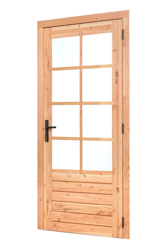 douglas enkele glas deur dubbelglas 8 ruits b1100xh2150mm buitenmaat, rechtsdraaiend