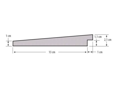 geïmpregneerd grenen zweeds rabat fijnbezaagd werkende breedte 130 mm 10/20x145 mm